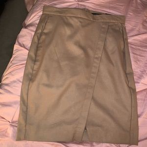 Tan Petite Banana Republic Pencil Skirt